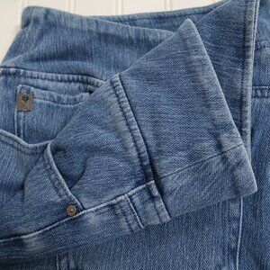 Belle by Kim Gravel Flexibelle Pull-On Knit Jeggings Medium Wash Blue 18W Plus